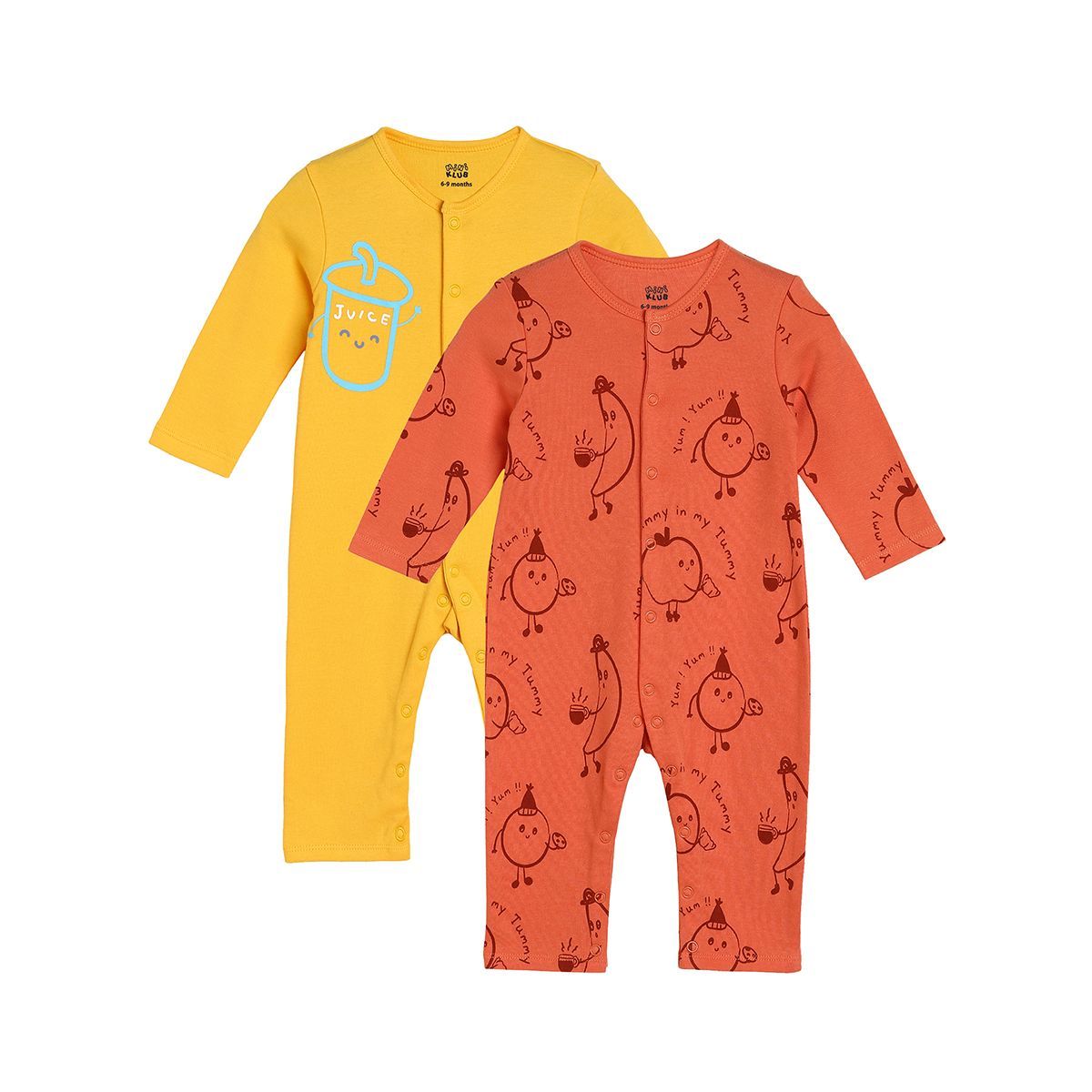 Boys Multicolor Pack Of 2 Romper