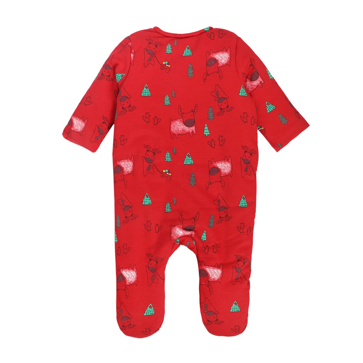 Boys Red Pack Of 1 Sleep Suit