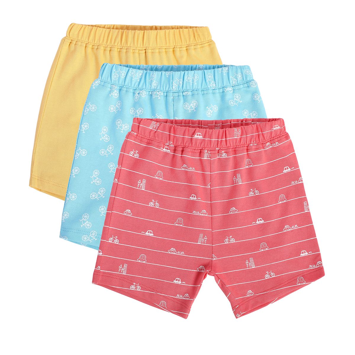 Boys Multicolor Pack Of 3 Shorts