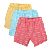 Boys Multicolor Pack Of 3 Shorts