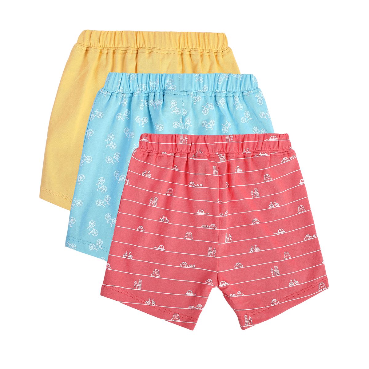 Boys Multicolor Pack Of 3 Shorts