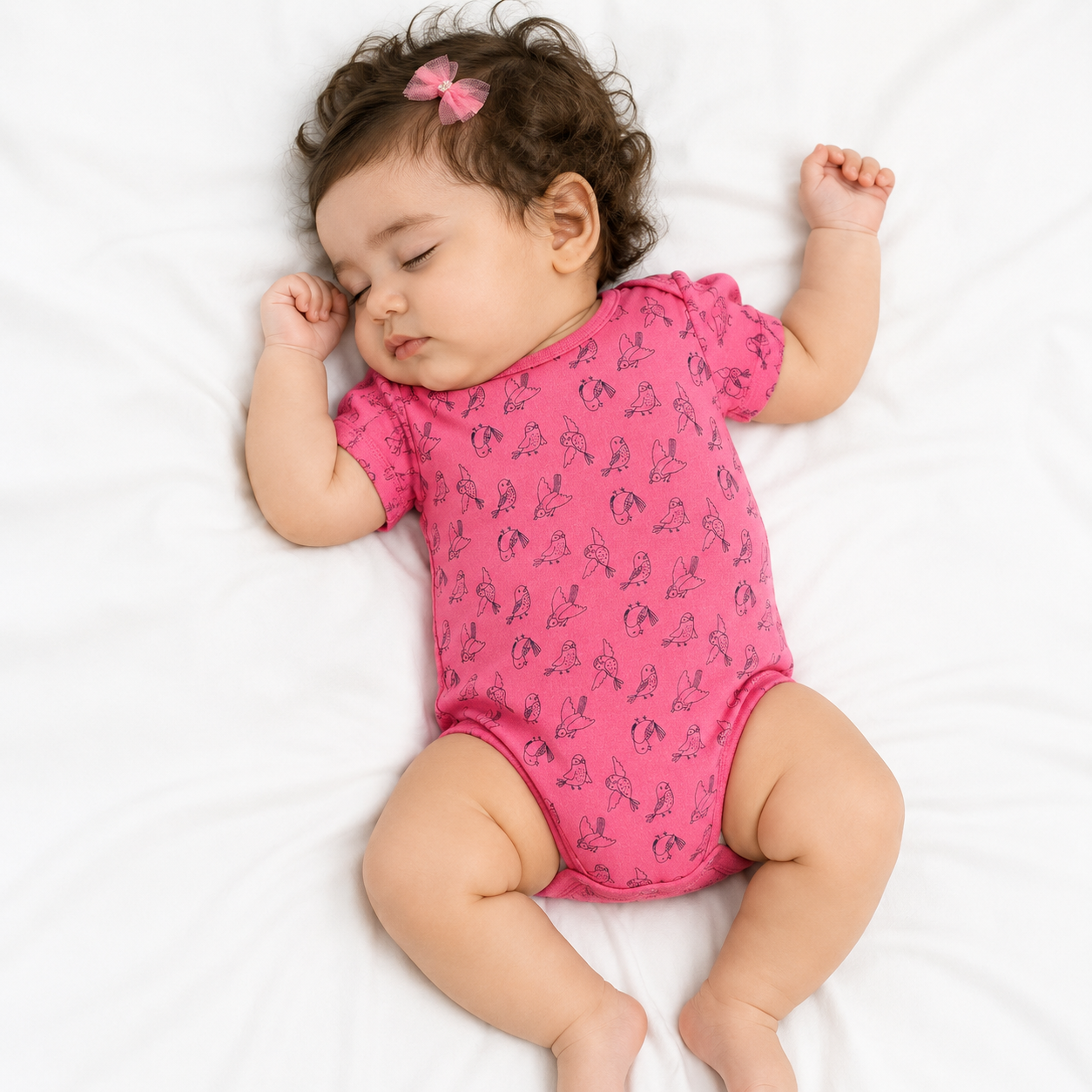 Girls Multicolor Pack Of 3 Body Suit