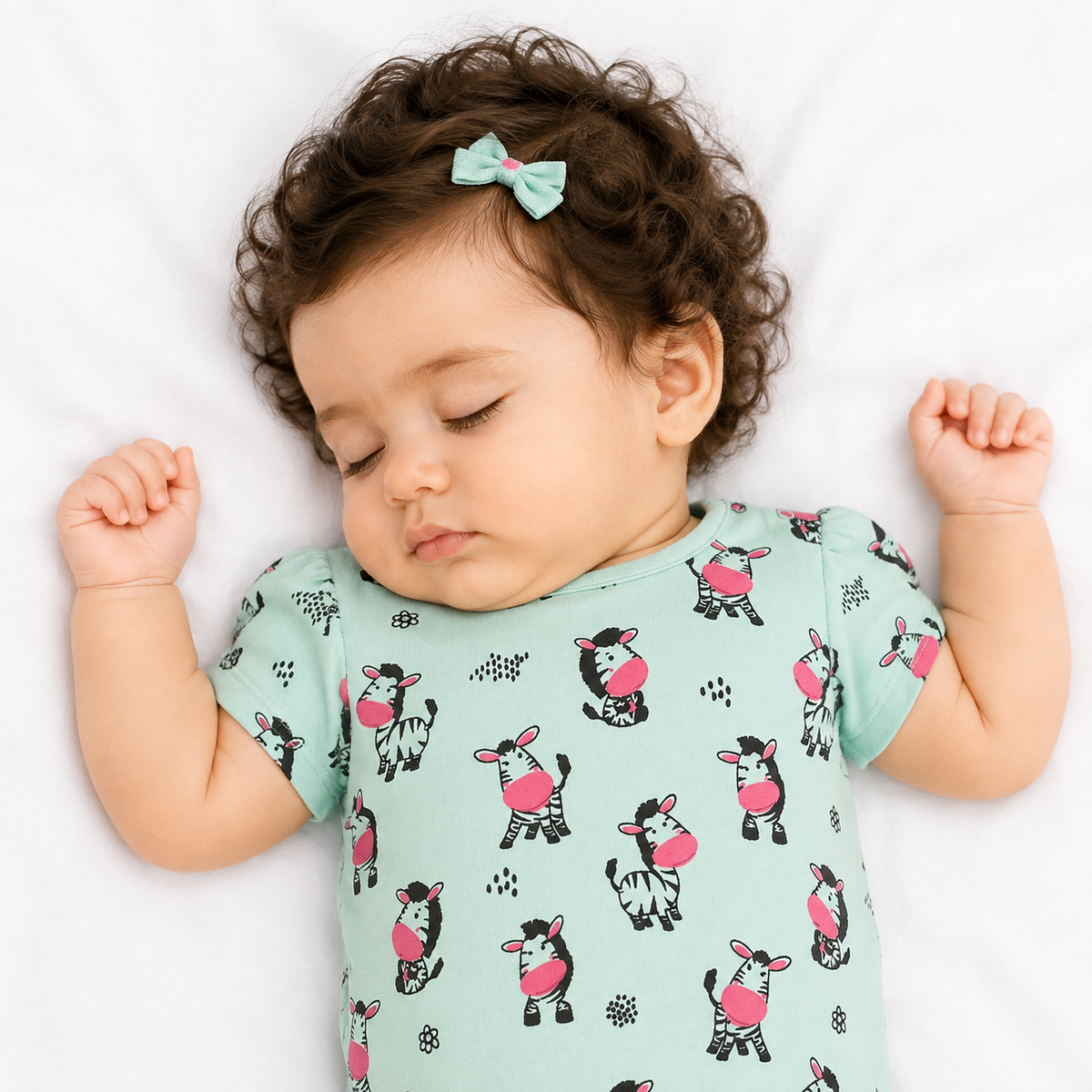 Girls Multicolor Pack Of 3 Body Suit