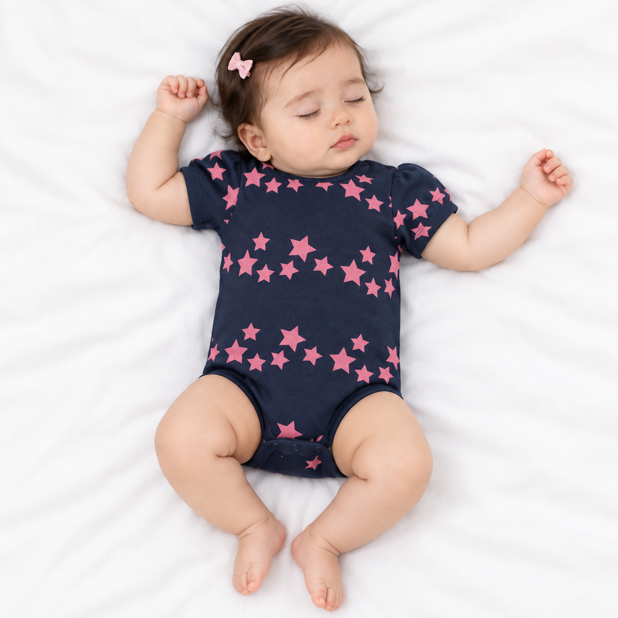 Girls Multicolor Pack Of 3 Body Suit