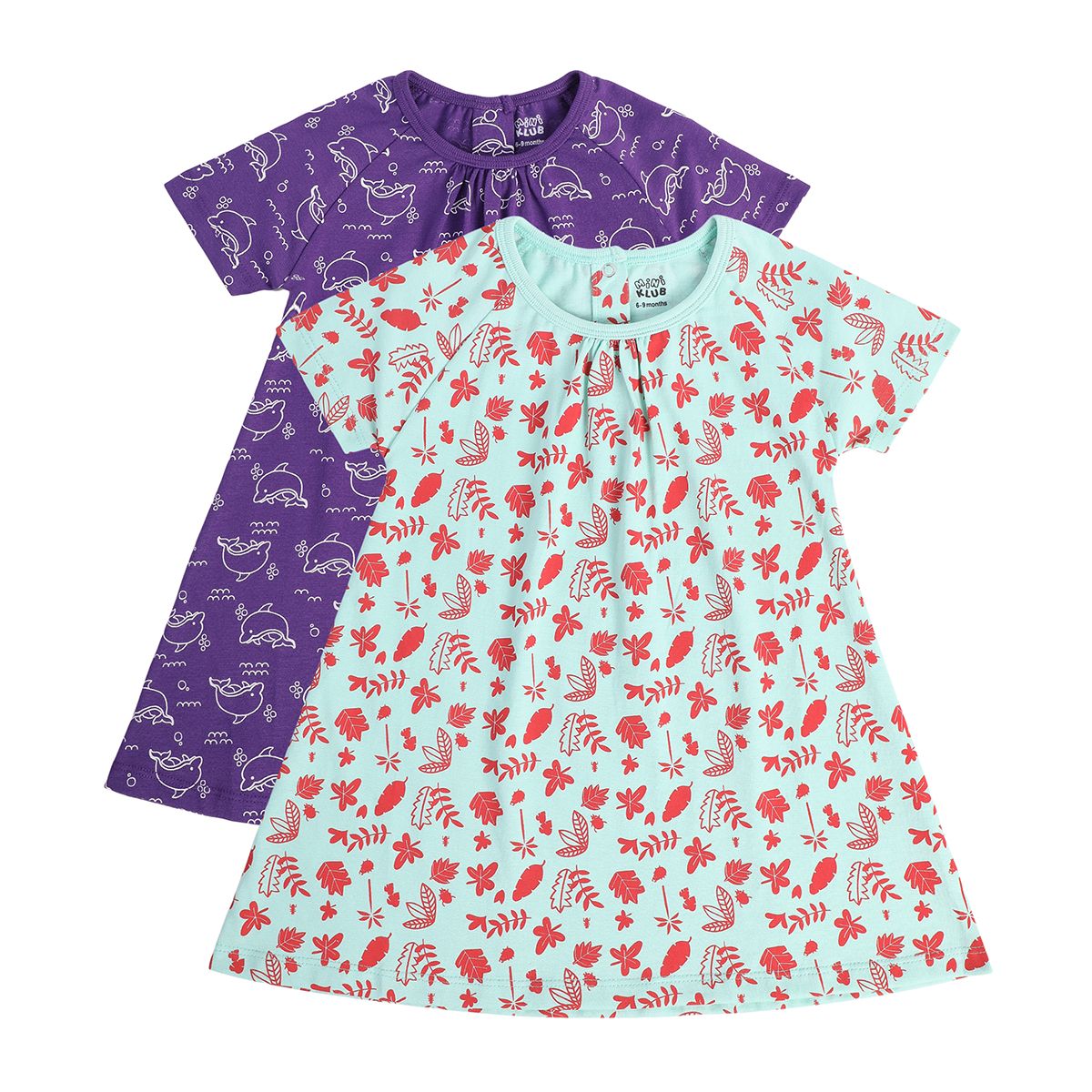 Girls Multicolor Pack Of 2 Dress