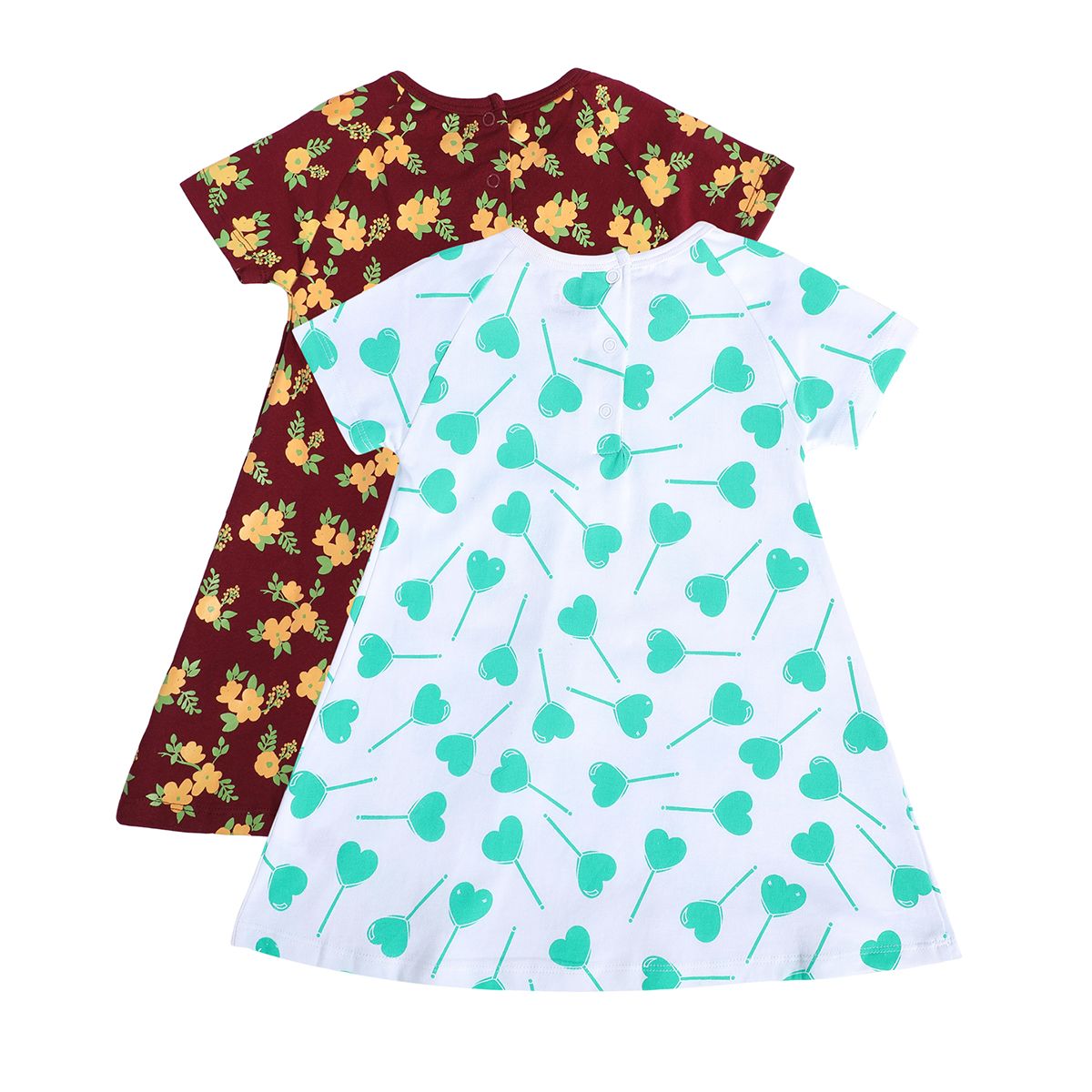 Girls Multicolor Pack Of 2 Dress
