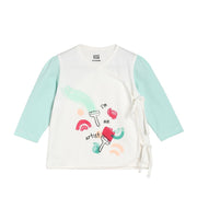 Girls Orange Front Open Vest