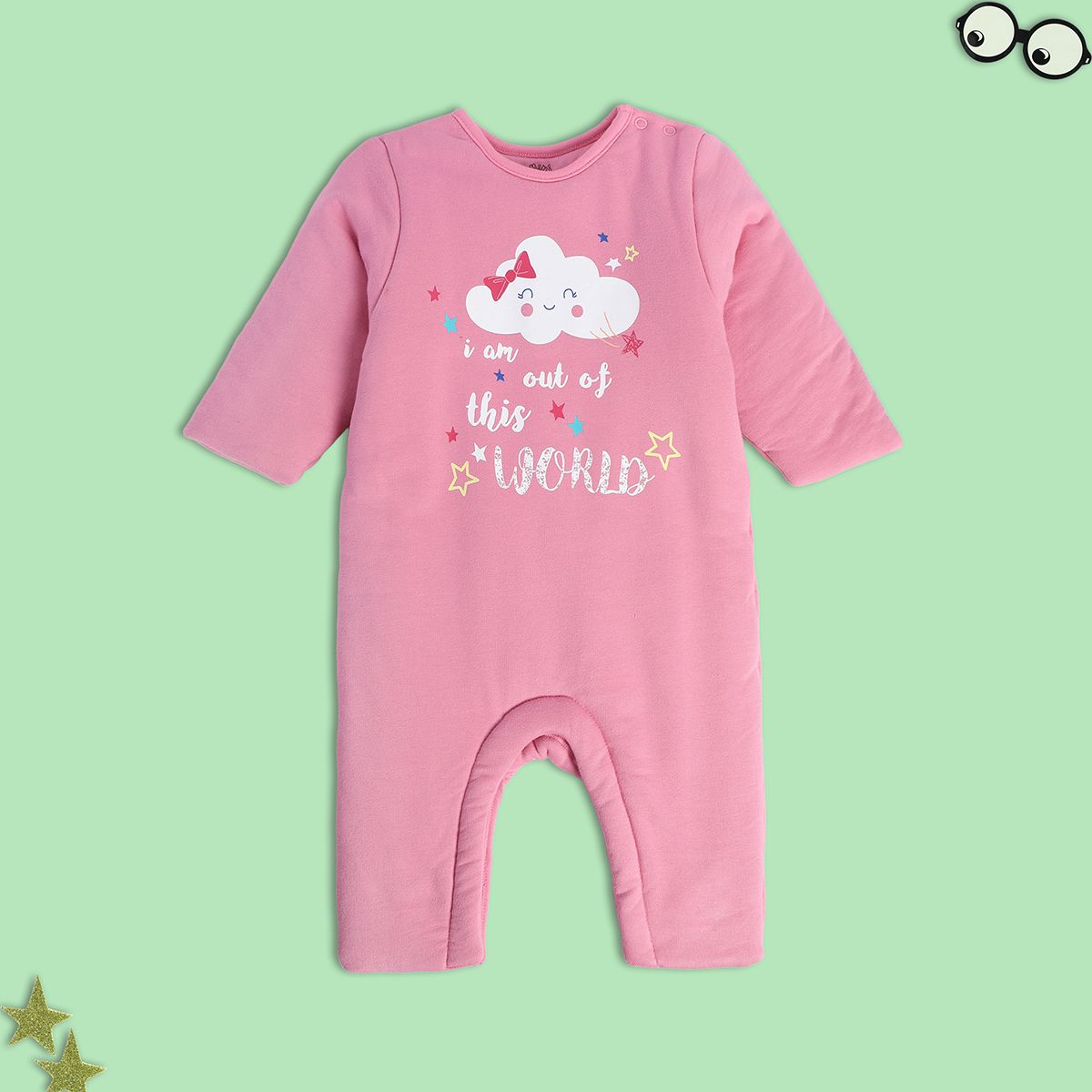 Girls Pink Pack Of 1 Romper