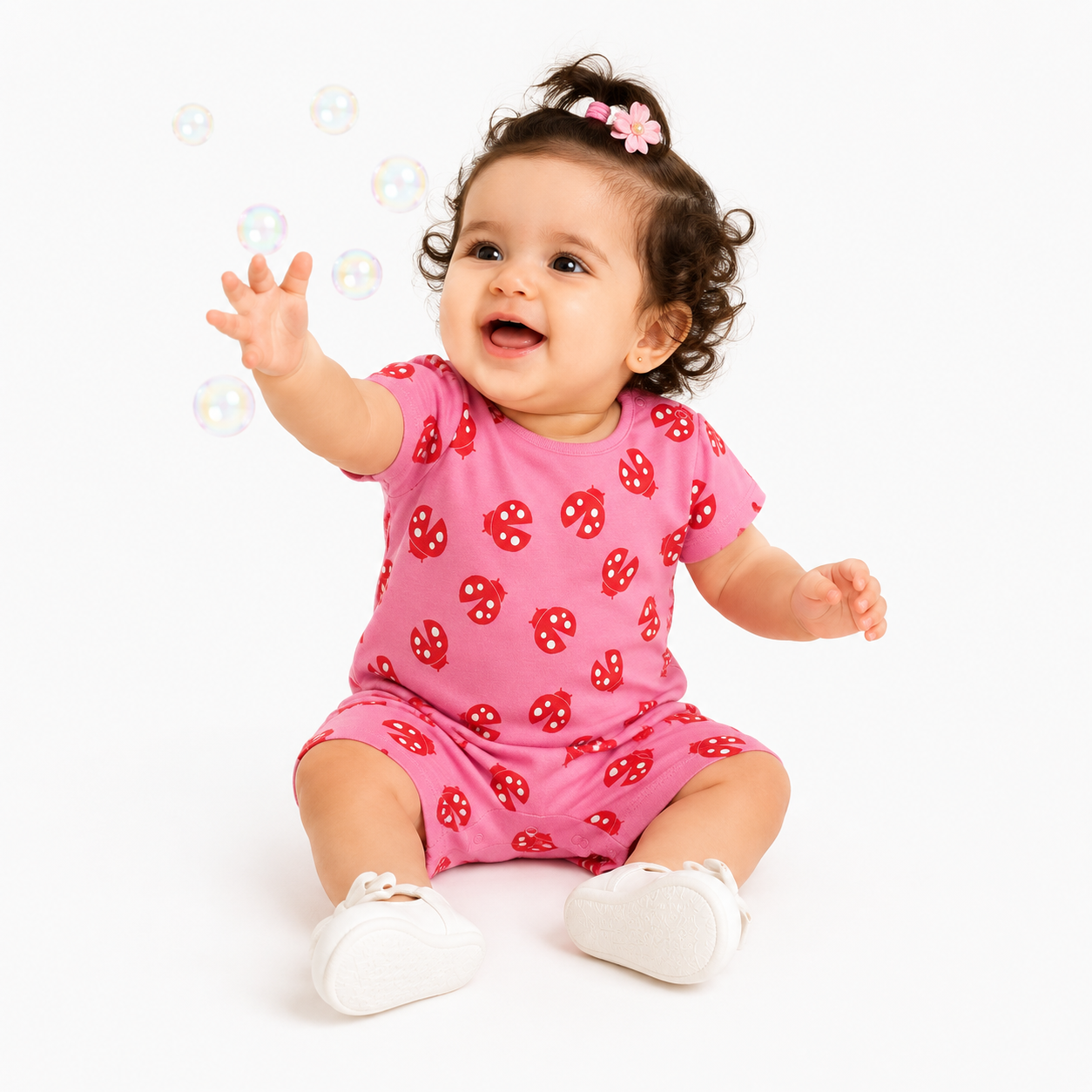 Girls Multicolor Pack Of 2 Romper
