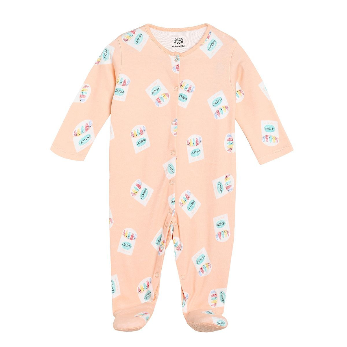 Girls Multicolor Pack Of 2 Sleep Suit