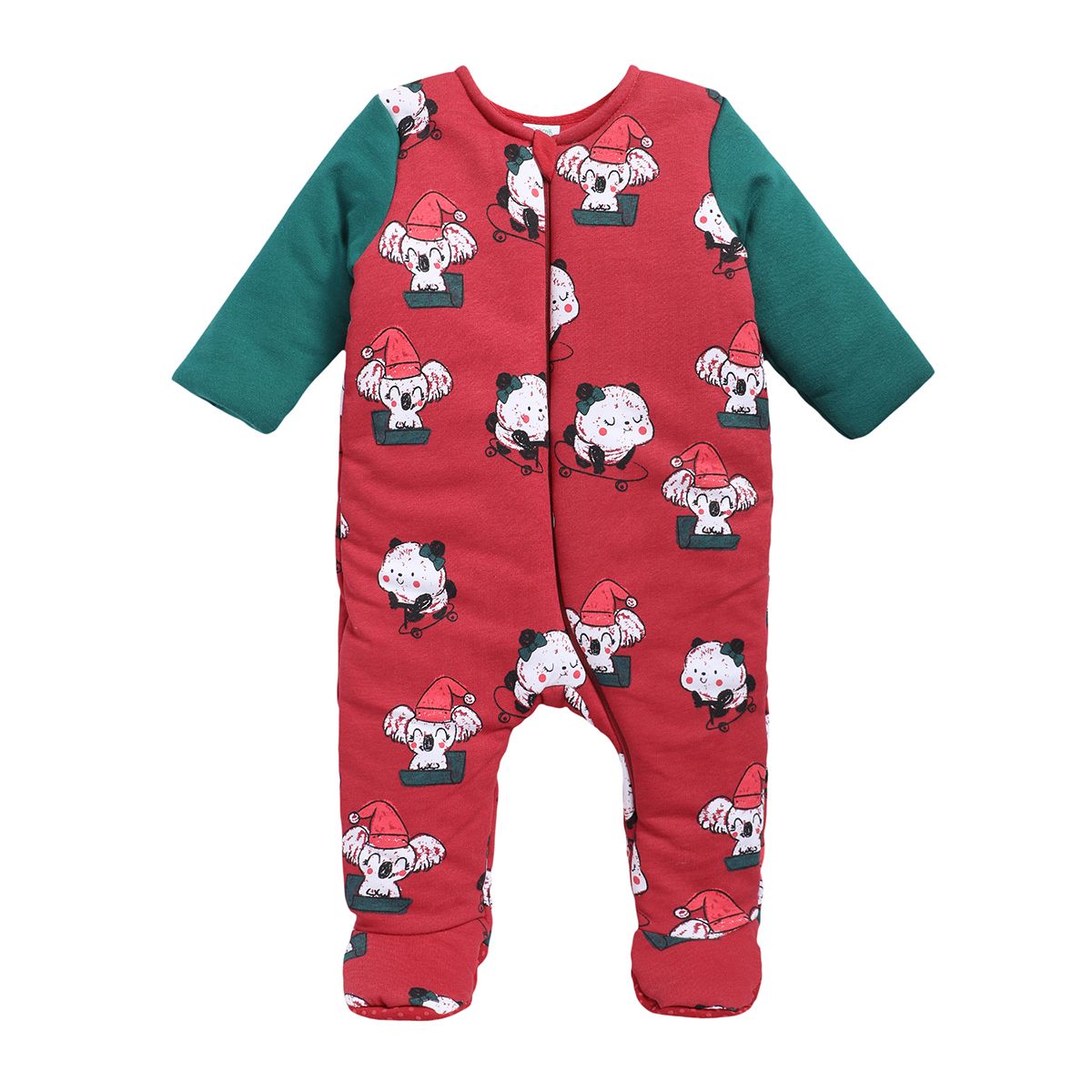 Girls Red Pack Of 1 Sleep Suit