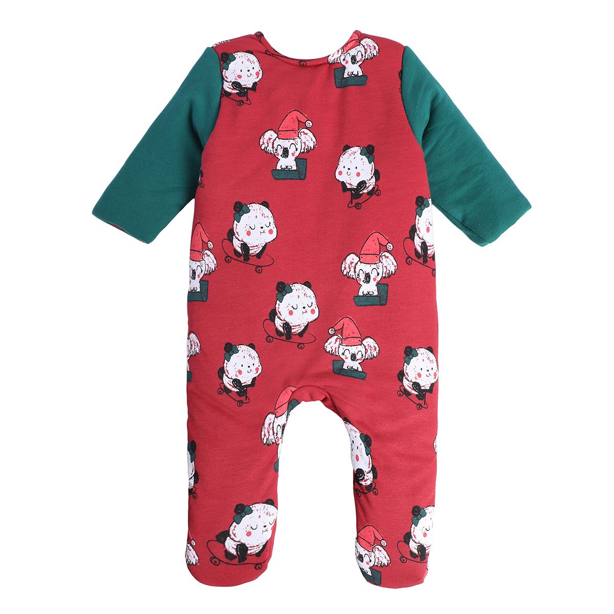Girls Red Pack Of 1 Sleep Suit