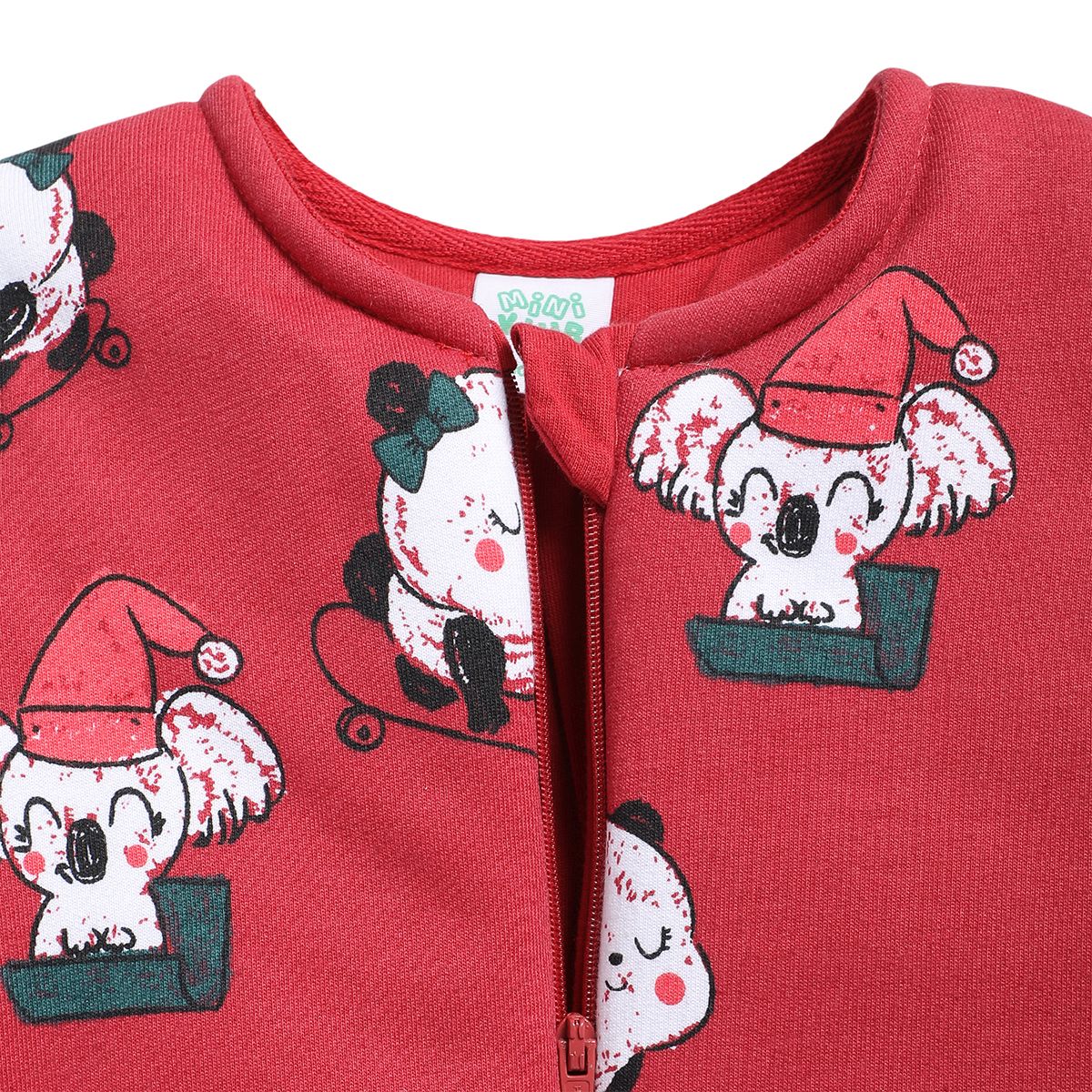 Girls Red Pack Of 1 Sleep Suit