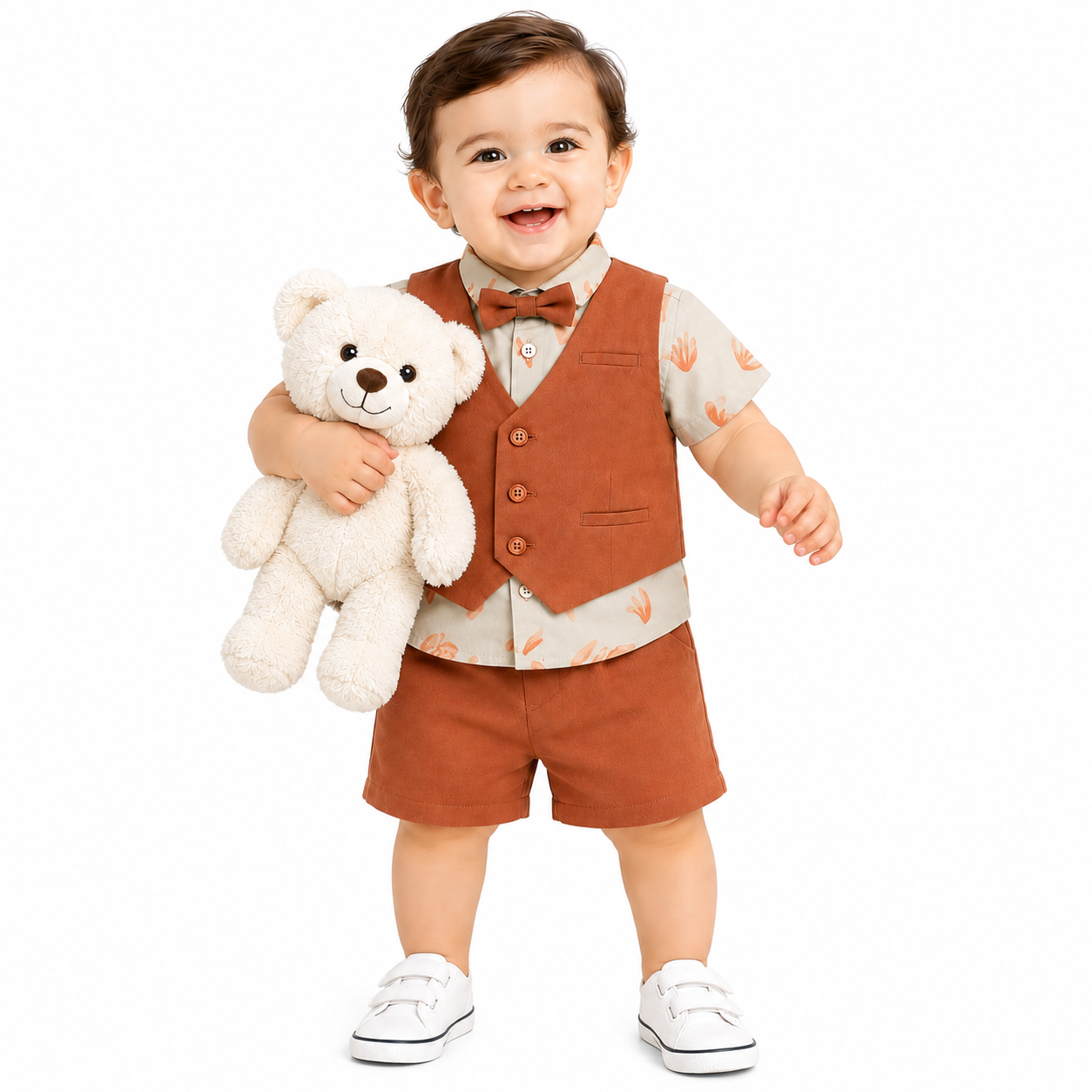 Boys Brown Pack Of 4 Coordinate Set