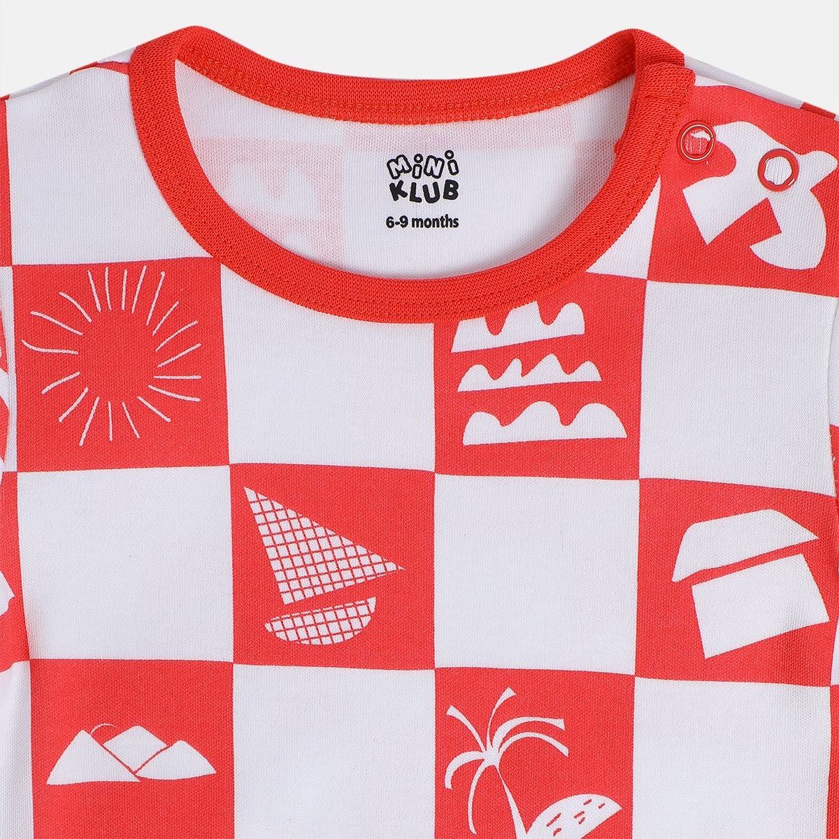 Boys Orange/Green/Red Body Suit