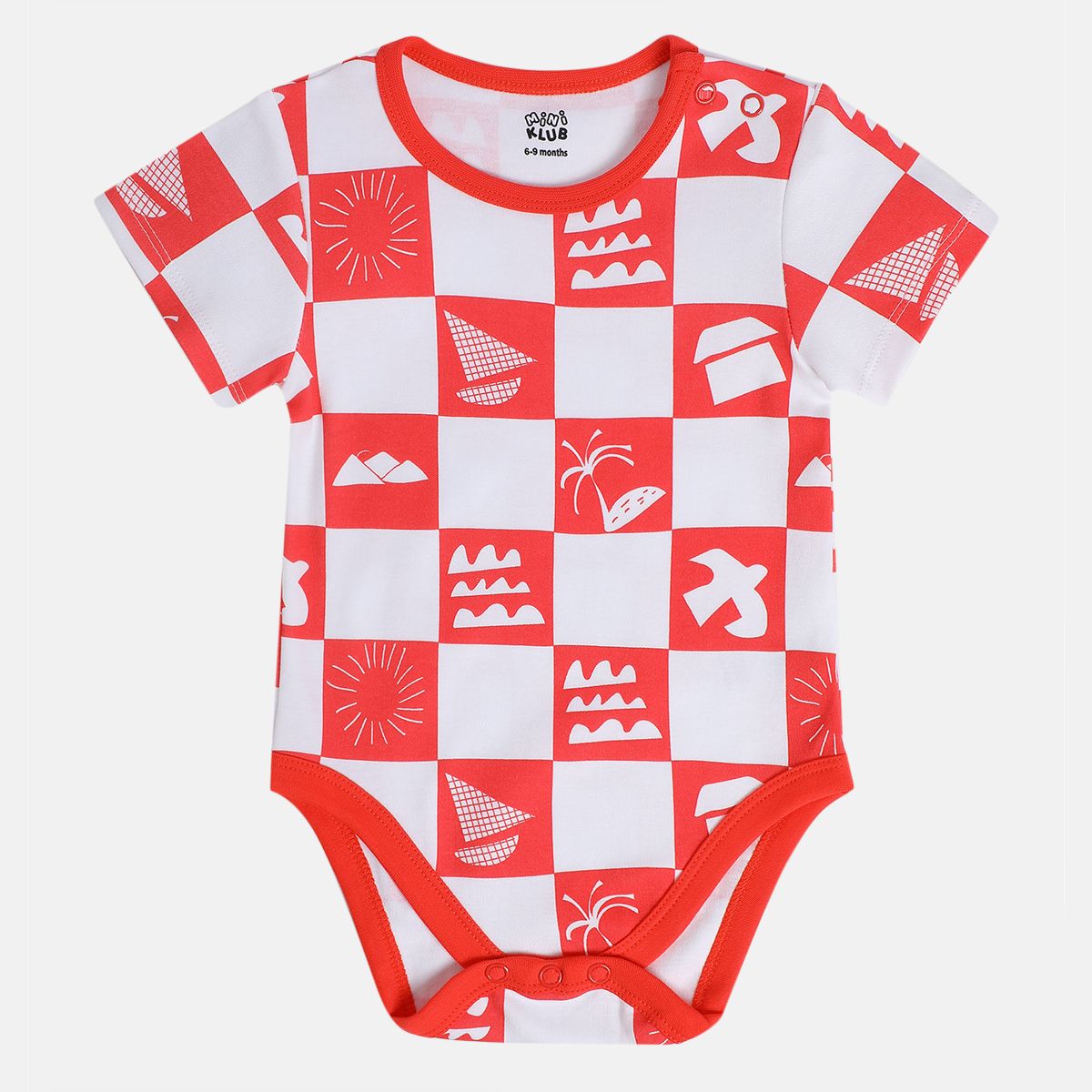 Boys Orange/Green/Red Body Suit