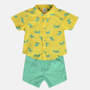 Boys Yellow Pack Of 2 Top And Bottom