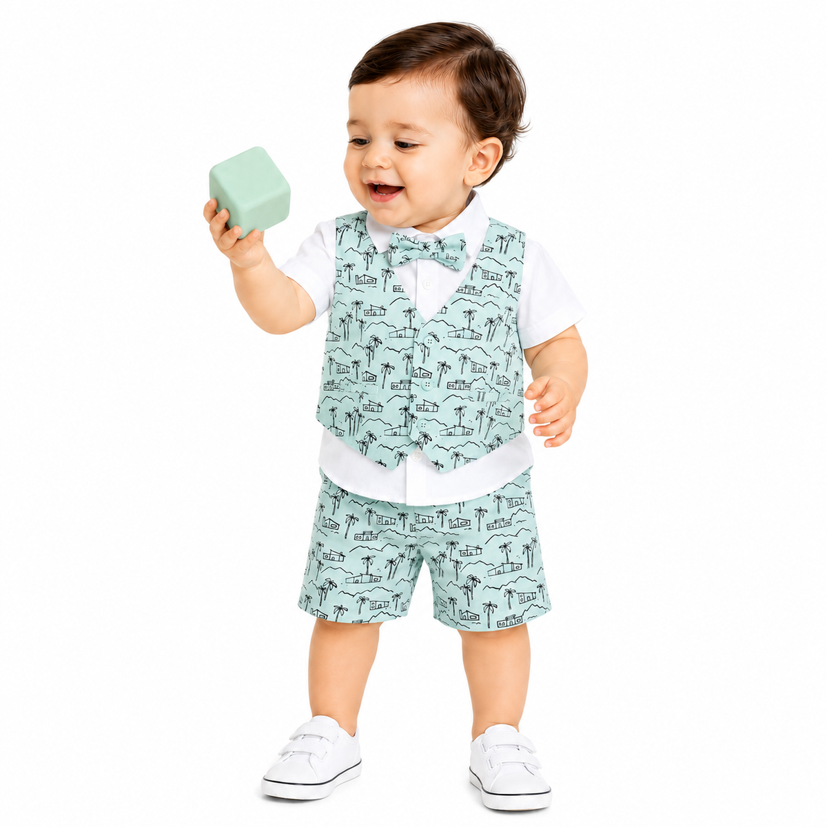 Boys Teal Pack Of 4 Coordinate Set