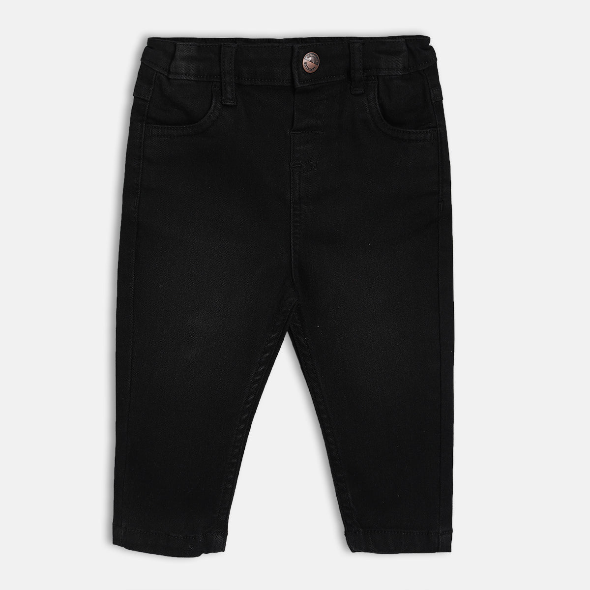 Baby Boys Black Denim Pant Regular Fit Casual Wear