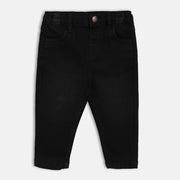 Baby Boys Black Denim Pant Regular Fit Casual Wear