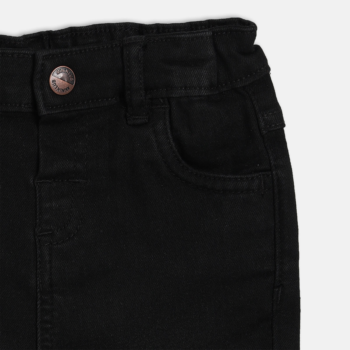 Baby Boys Black Denim Pant Regular Fit Casual Wear