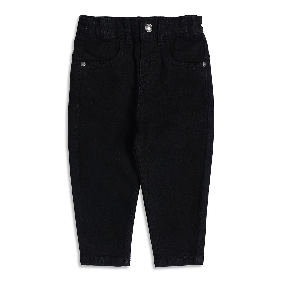Baby Boys Black Denim Pant Regular Fit Casual Wear