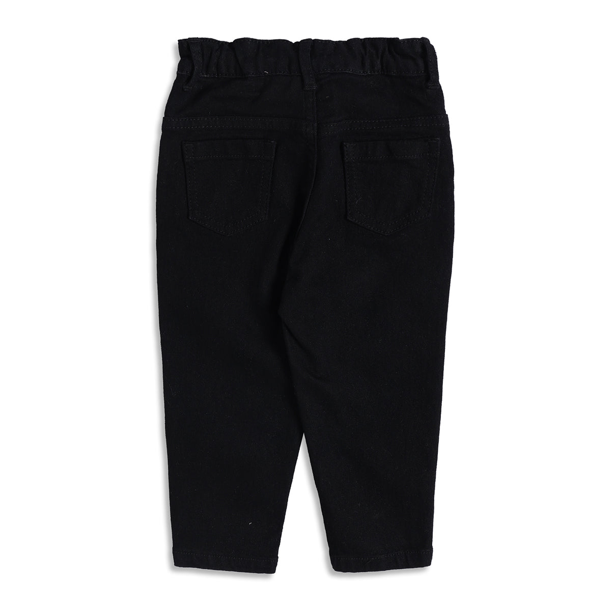 Baby Boys Black Denim Pant Regular Fit Casual Wear