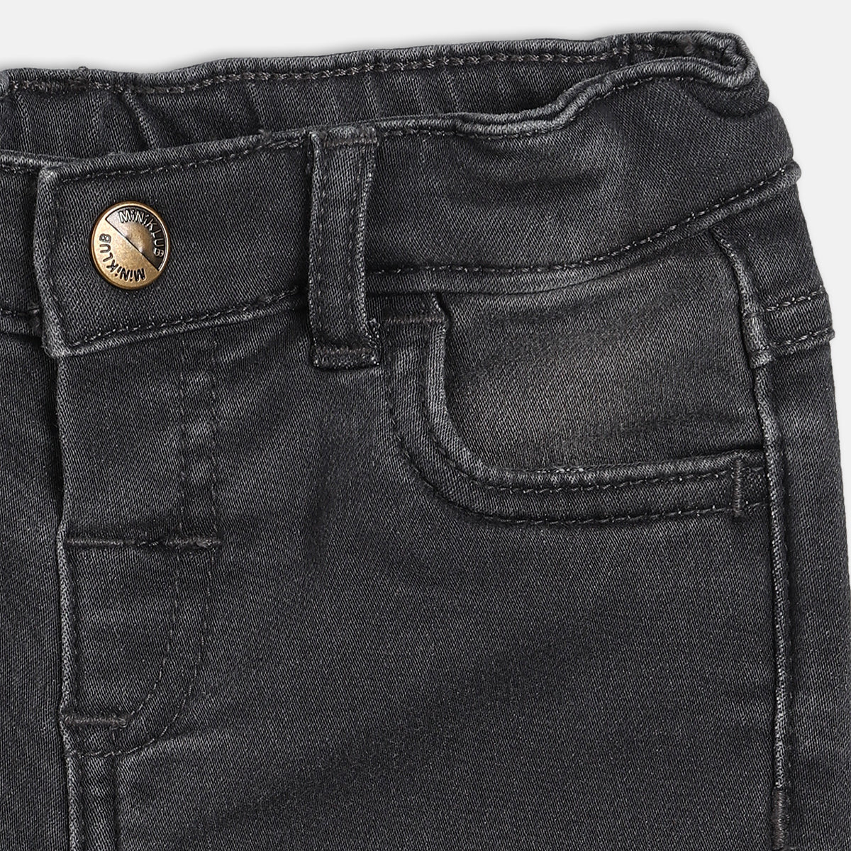 Boys Grey Denim Pant