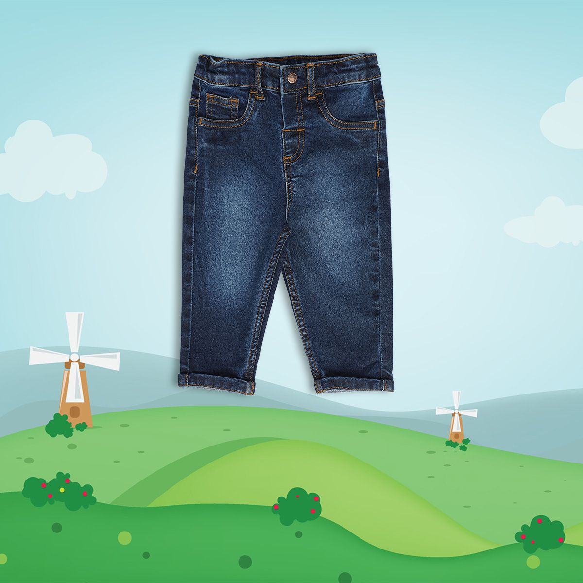 Boys Blue Pack Of 1 Denim Pant