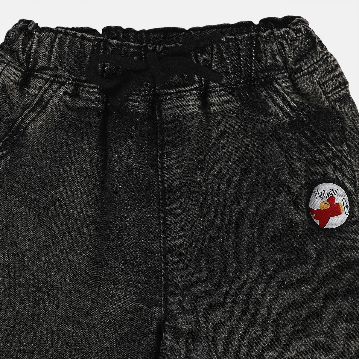 Boys Black Denim Pant