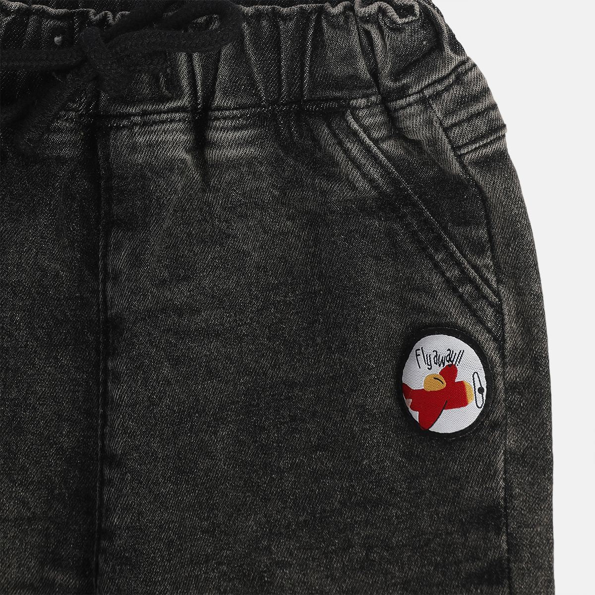 Boys Black Denim Pant