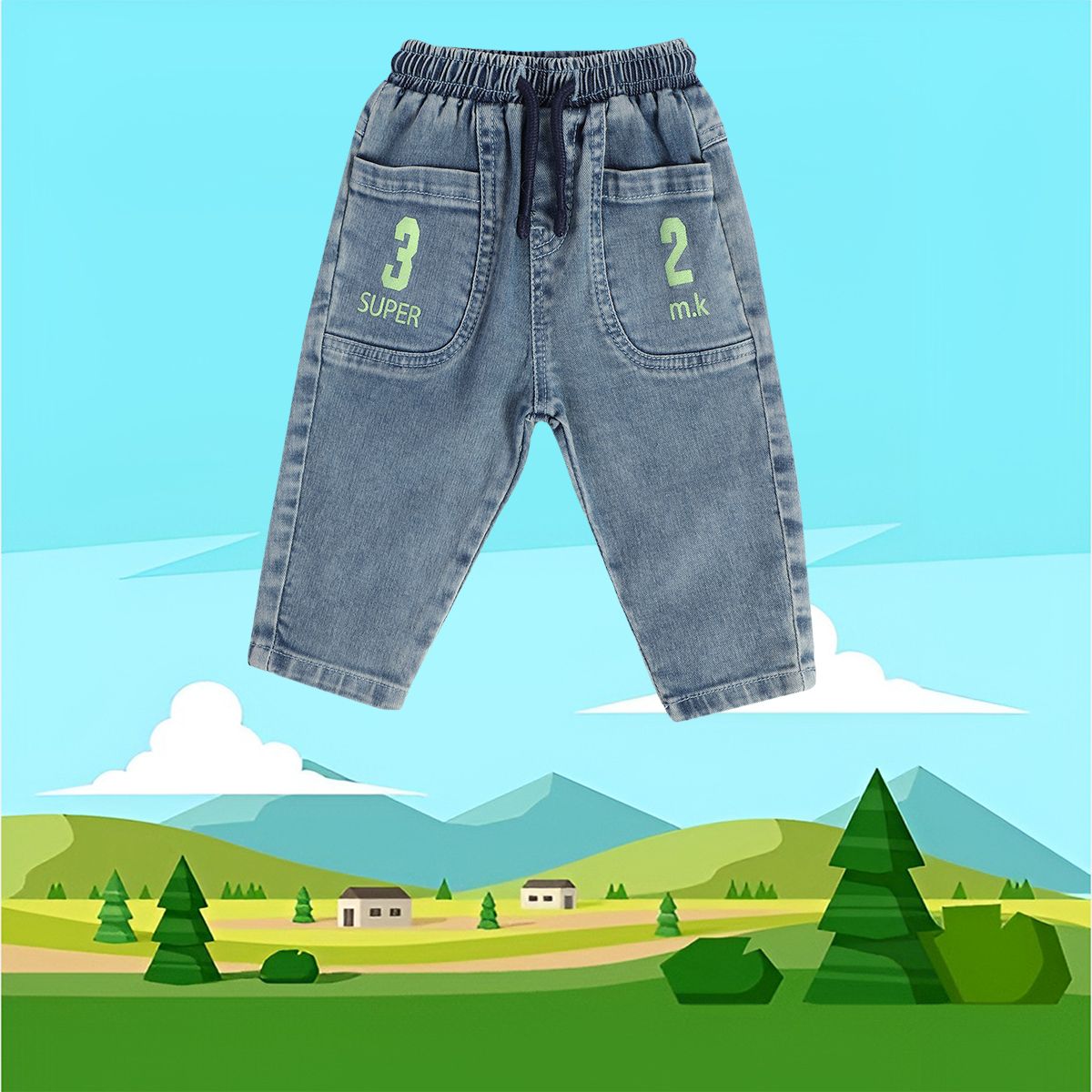 Boys Blue Pack Of 1 Denim Pant