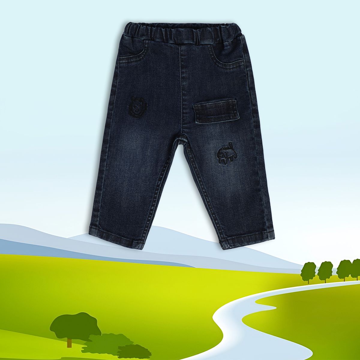 Boys Blue Pack Of 1 Denim Pant