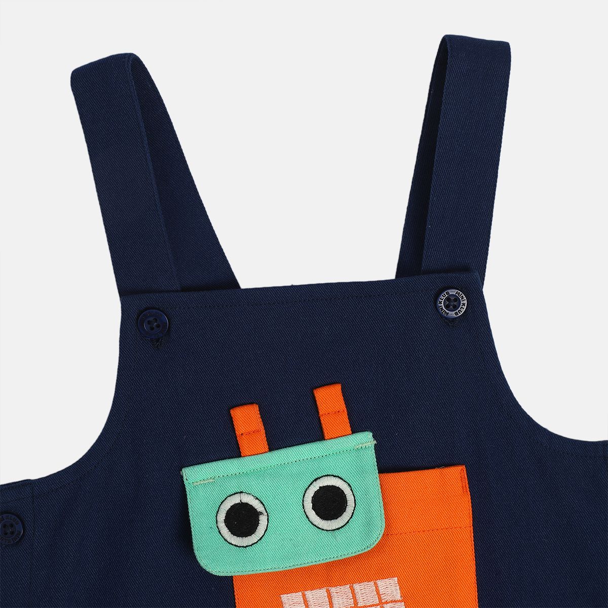 Boys Navy Pack Of 2 Dungaree Set