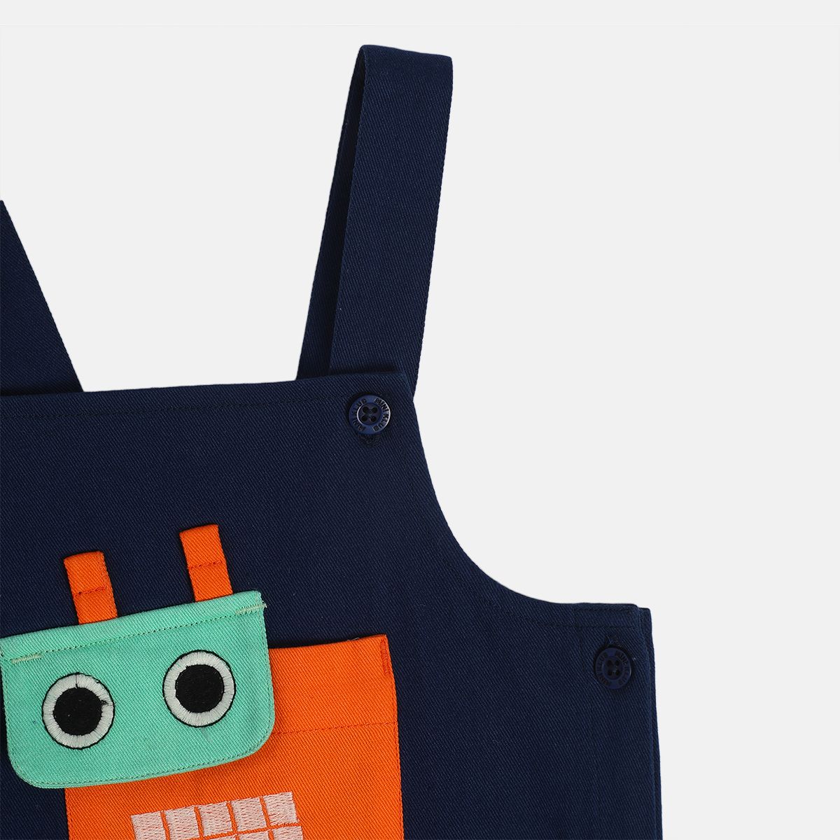 Boys Navy Pack Of 2 Dungaree Set