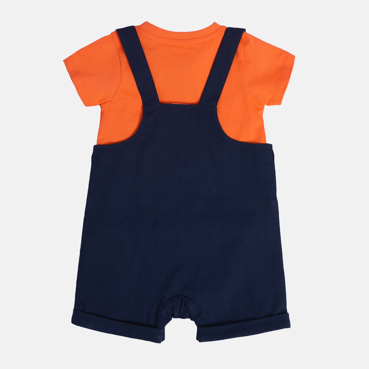 Boys Navy Pack Of 2 Dungaree Set