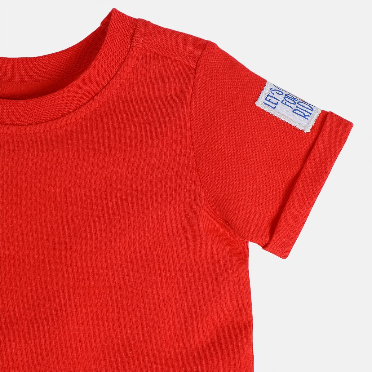 Boys Red Short Sleeve Dungaree Set