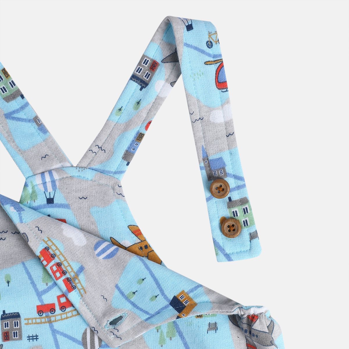 Boys Blue Dungaree Set