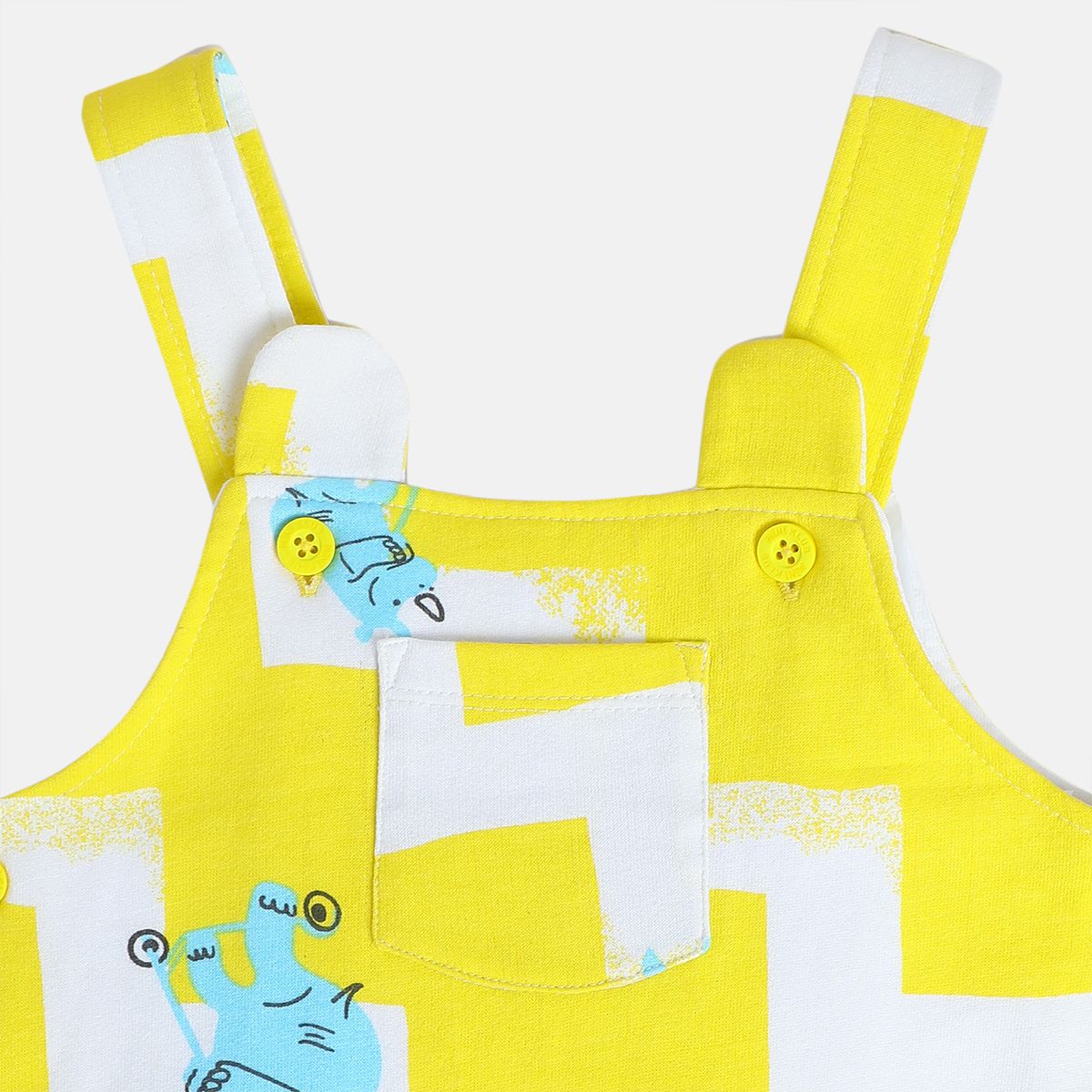 Boys Yellow Short Sleeve Dungaree Set