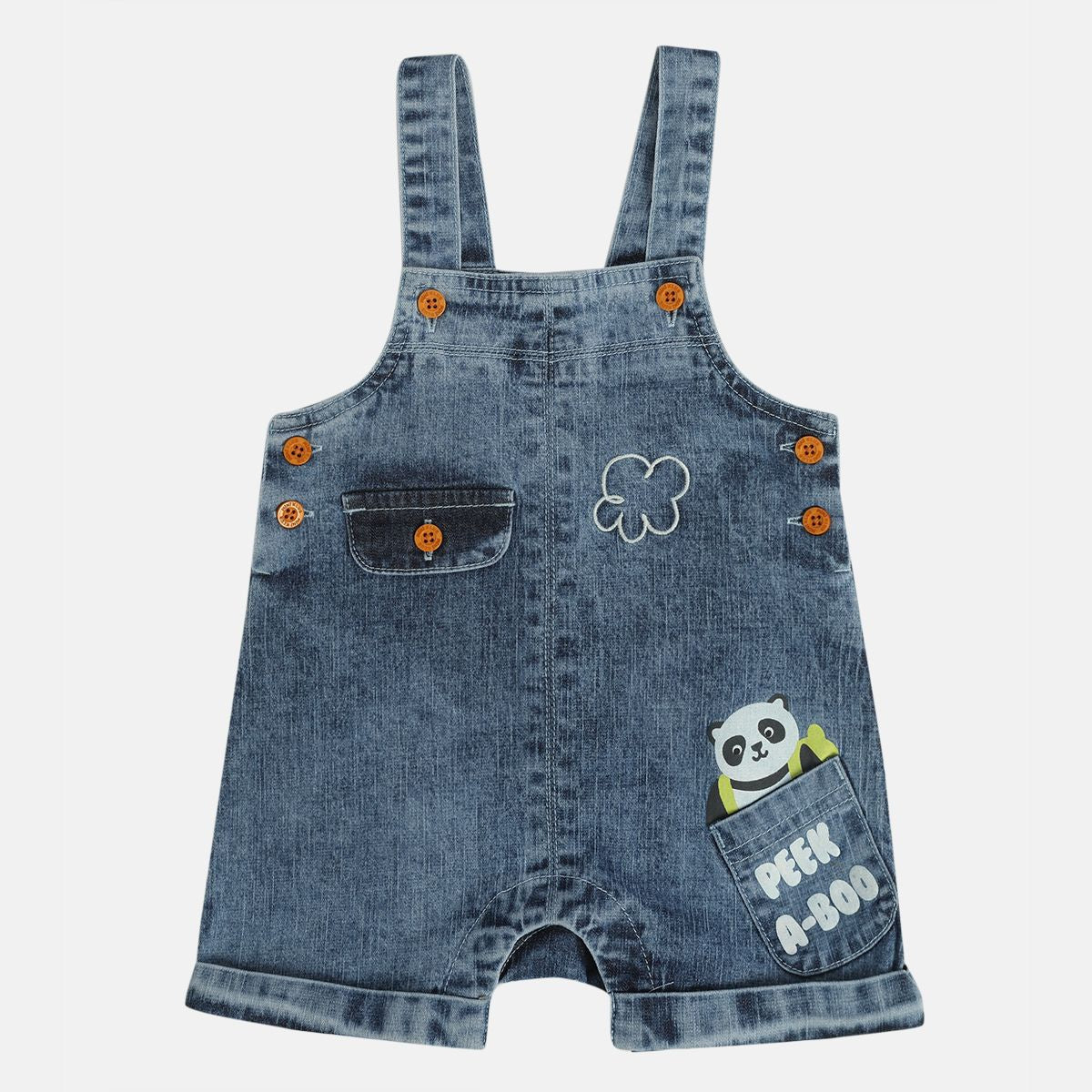Boys Blue Short Sleeve Dungaree Set