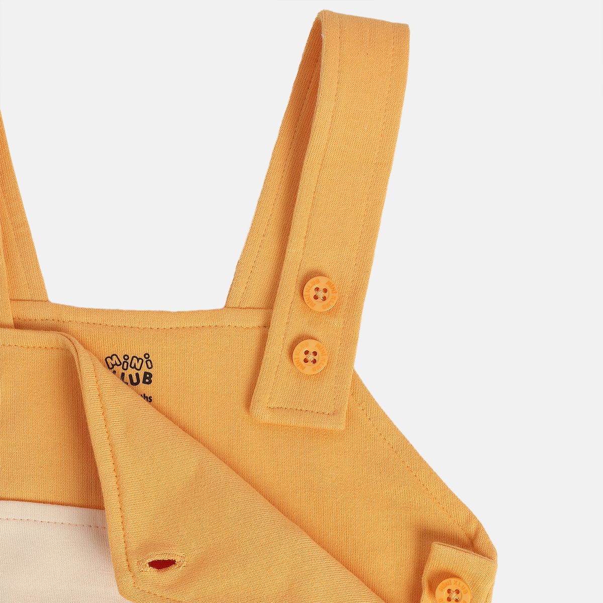 Boys Orange Pack Of 2 Dungaree Set
