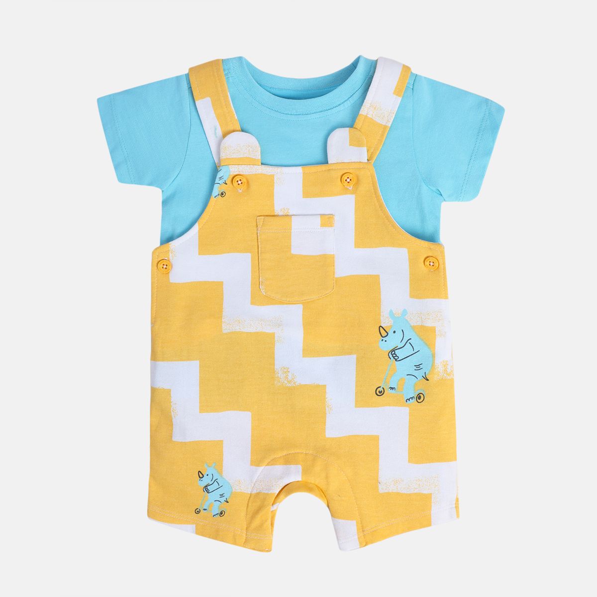 Boys Multi Dungaree Set
