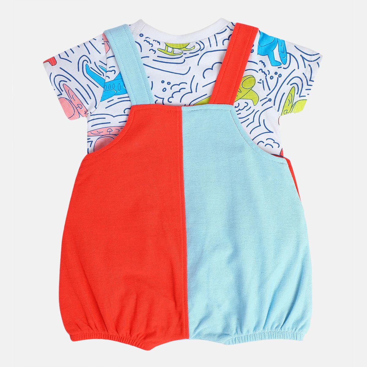 Boys Multi Dungaree Set