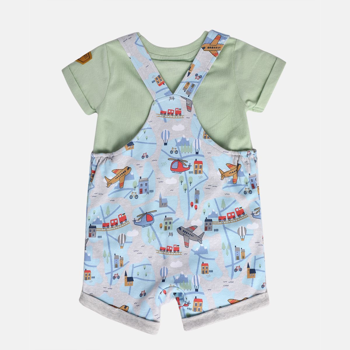 Boys Multi Dungaree Set