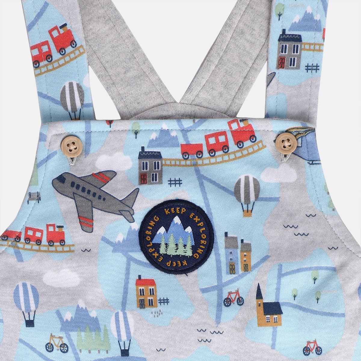 Boys Multi Dungaree Set