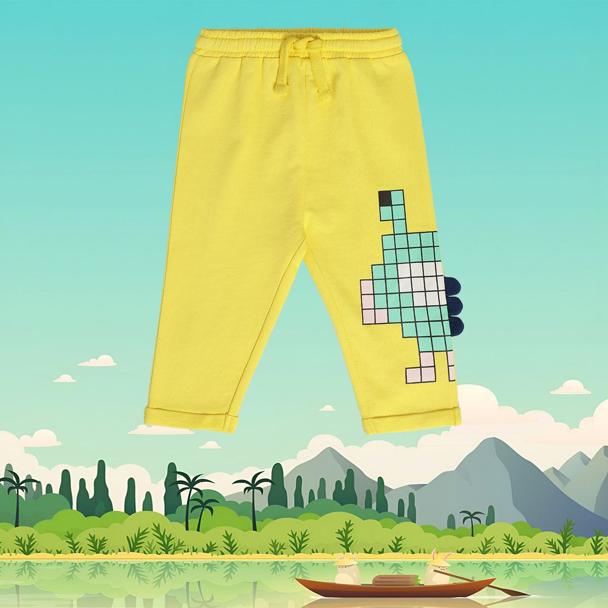 Boys Yellow Pack Of 1 Knit Bottom