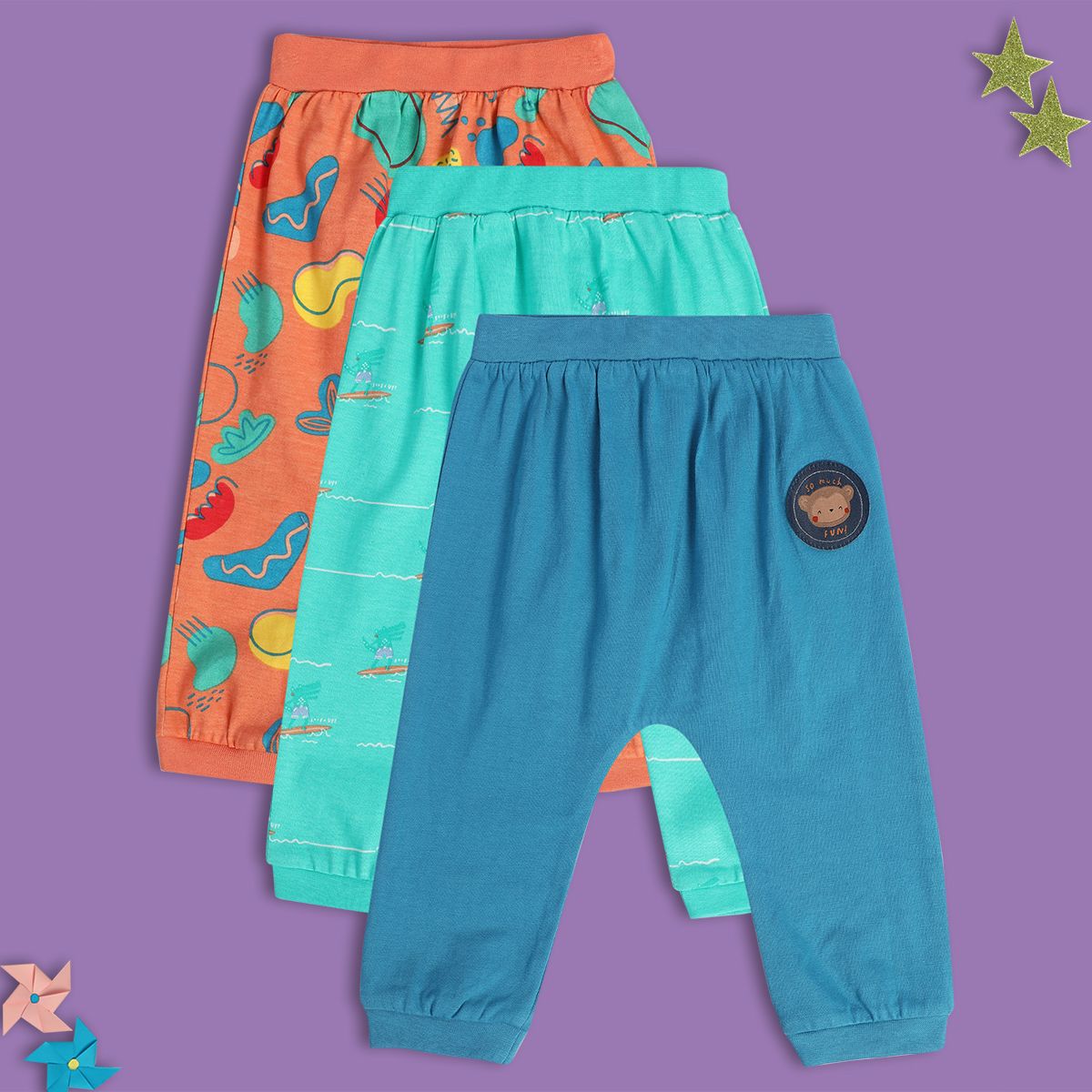 Boys Multi Knit Bottom