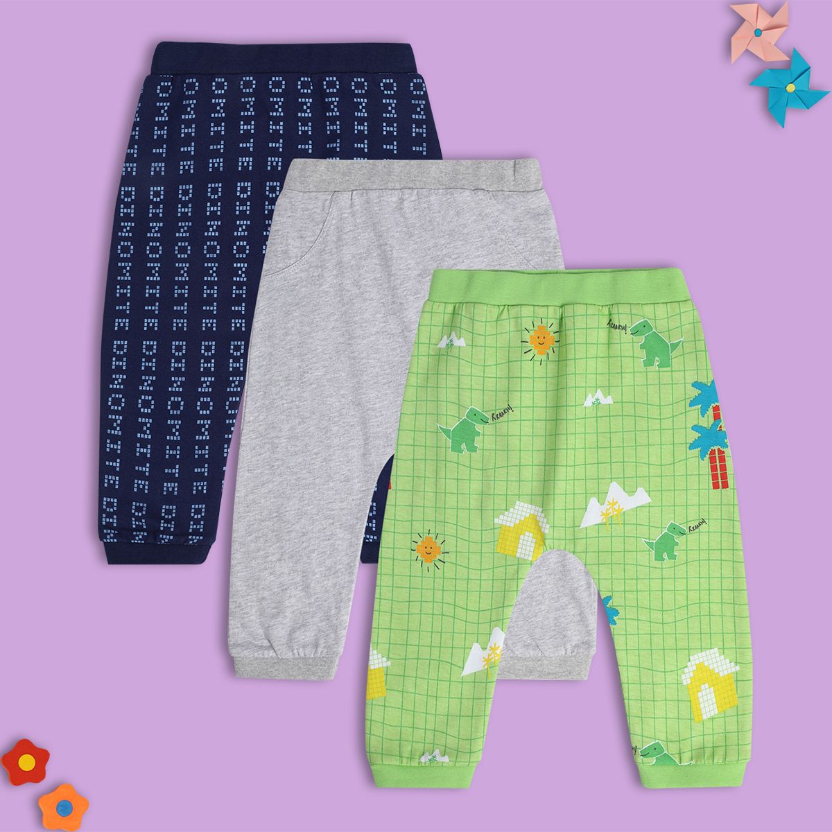 Boys Multi Knit Bottom