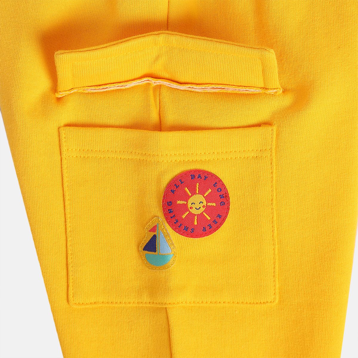 Boys Yellow Knit Bottom