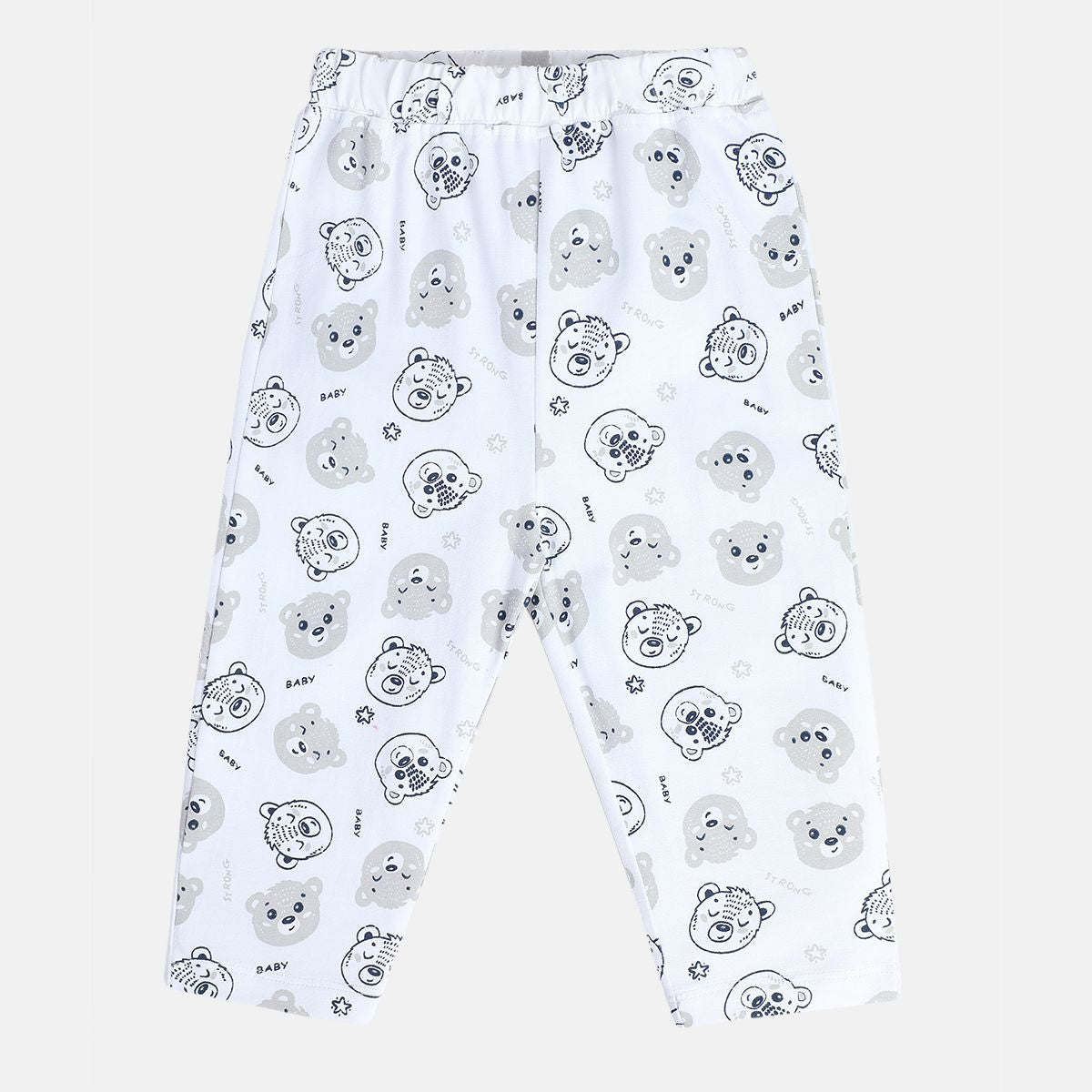 Boys White Pack Of 1 Knit Bottom